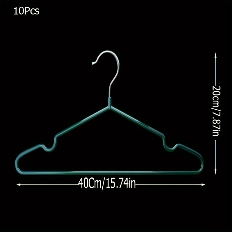 10 or 20 Pieces Non-Slip Clothes Hangers Heavy Duty Traceless Coat Hangers for Bedroom Bathroom Closet