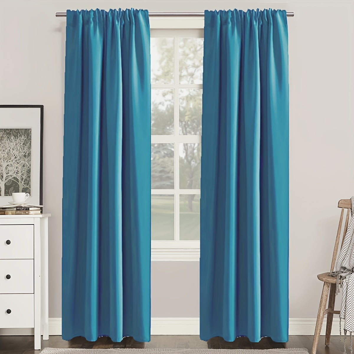 Insulated Blackout Curtains for Bedroom Room Darkening Noise Reduction 1PC