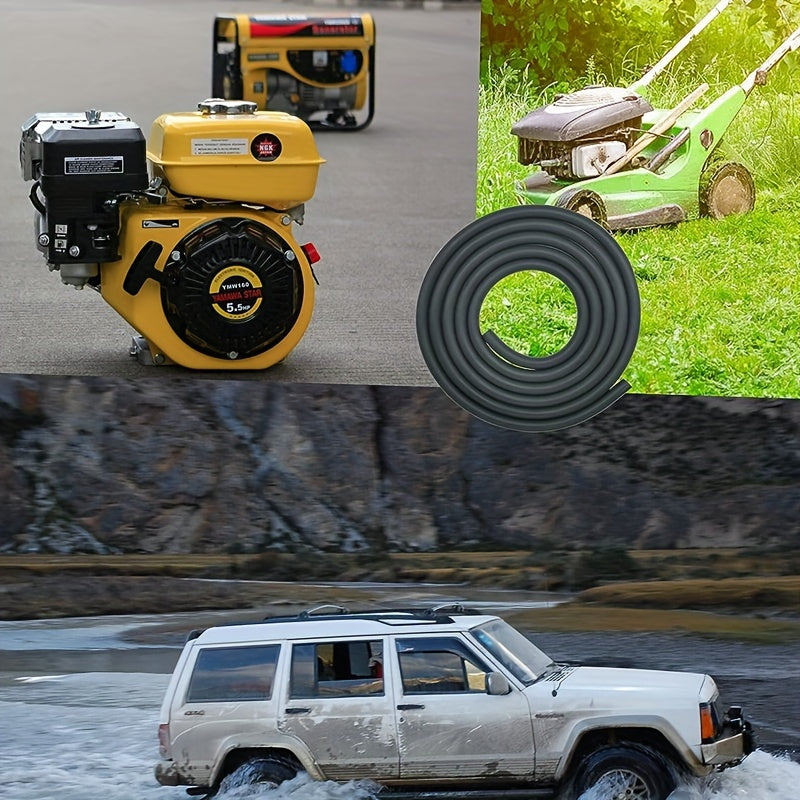 Fuel Line Hose Kit 5/16 and 3/8 Inch Low-Pressure 5 Feet with Clamps