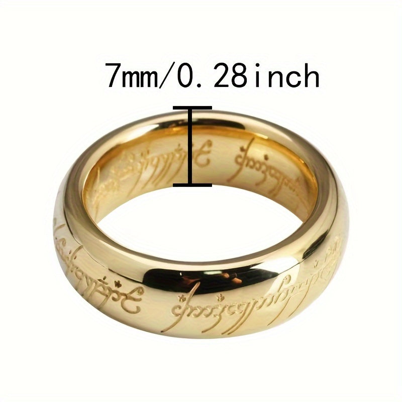 Men's Stainless Steel Ring Durable Titanium Steel Fashion Jewelry for Any Occasion