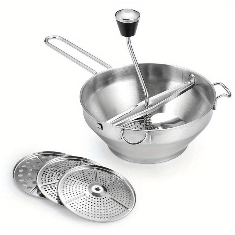 Stainless Steel Food Mill for Mashing Fruits and Vegetables 1 Piece