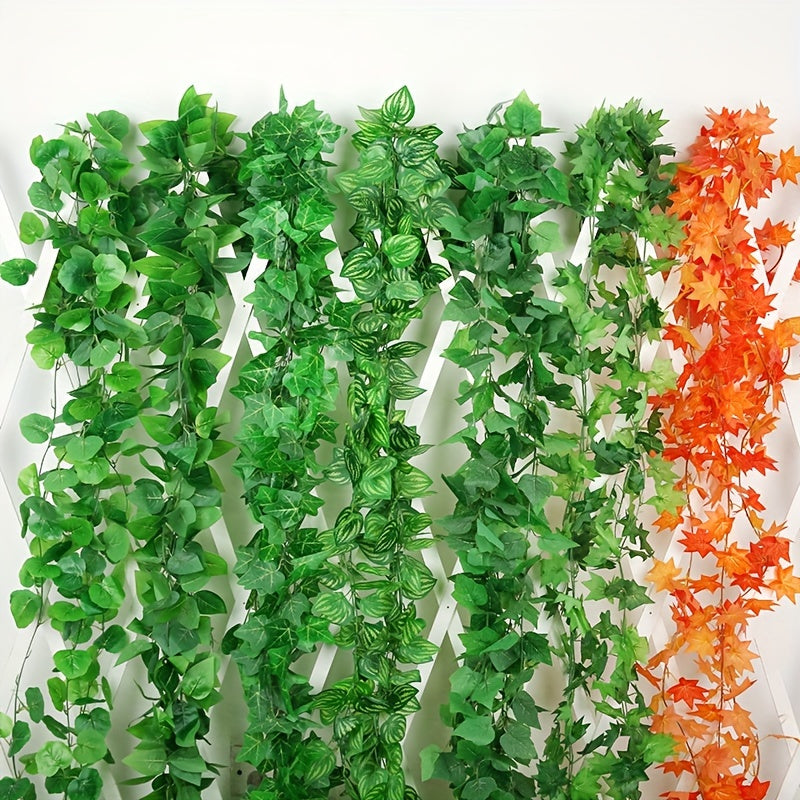 Artificial Green Ivy Garland 12 Pieces for Home Garden Wedding Party Decoration
