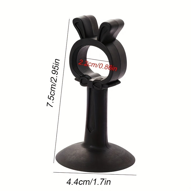 Door Suction Handle with Silicone Anti-Collision Mat for Bathroom Doors