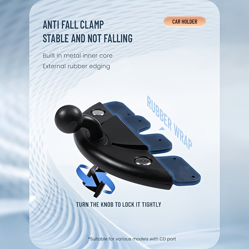 Avtomobil planshet telefon uchun o'rnatgich, 10-36 sm qurilmalar uchun sozlanadigan CD joyi tutgichi