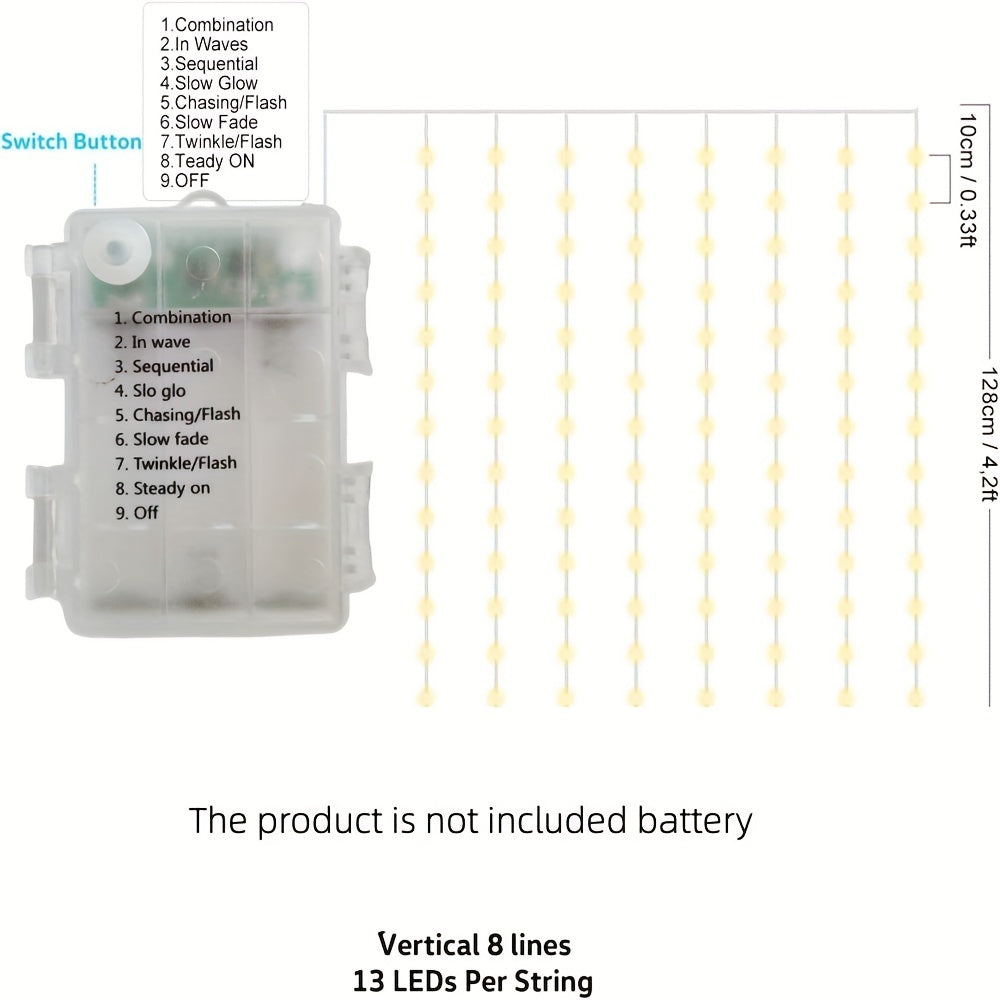 Cordless Outdoor Patio Umbrella Lights with Remote Control LED Battery Operated