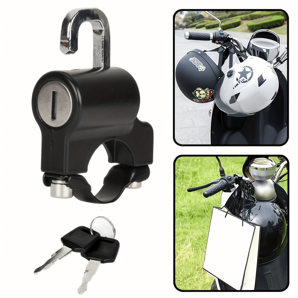 Motorcycle Helmet Lock Universal Bike Handlebar Lock for 22-28mm Tubing