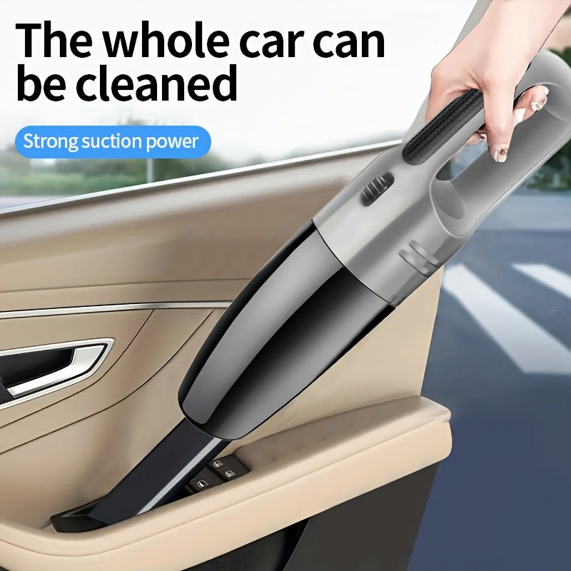Handheld 12V Car Vacuum Cleaner with Strong Suction and Cloth Filter