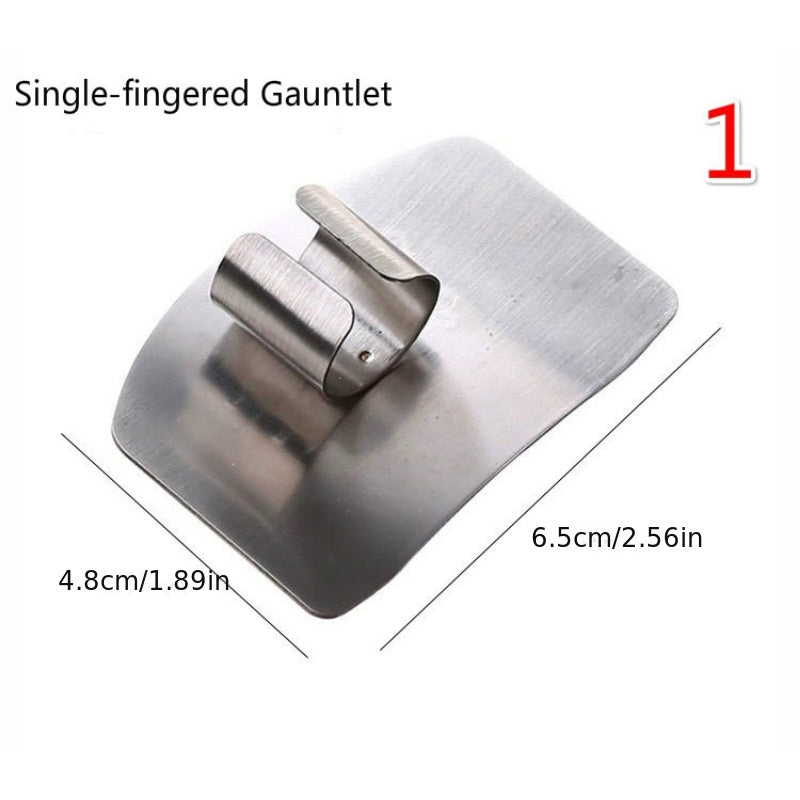 Stainless Steel Finger Guard for Slicing Kitchen Safety Reusable Metal Protector