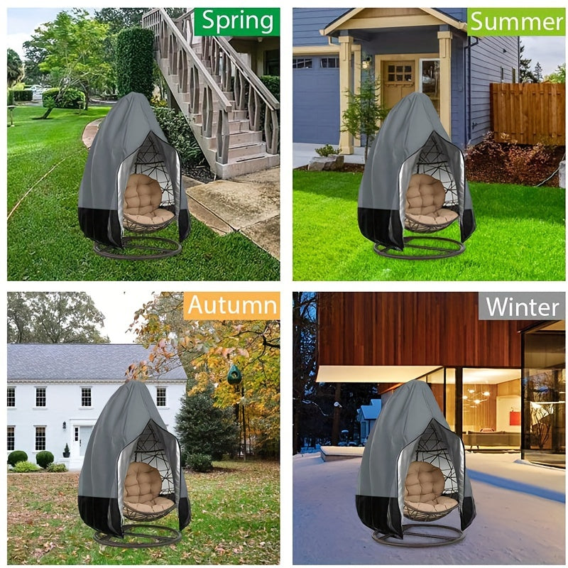 Oksford mato tuxum stul qopqog'i tashqi osma tebranish uchun, ko'pchilik stullarga mos keladi, barcha mavsumlar uchun foydalanish, aralash ranglar