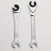 Heavy-Duty 72-Tooth Metric Ratchet Wrench Adjustable Head Metal Pipe Forkpipe Tool