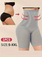 Women's Seamless Nylon High-Waist Shorts Tummy Control Butt Lifting Shapewear