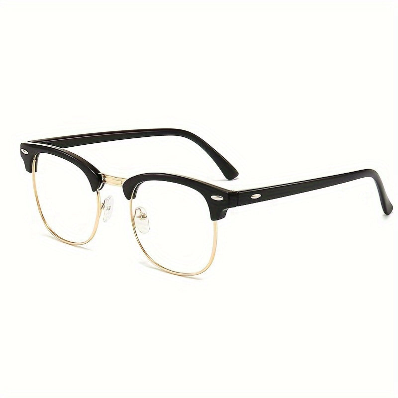 Unisex Semi Rimless Light Glasses for Computer Reading Gaming TV Phones