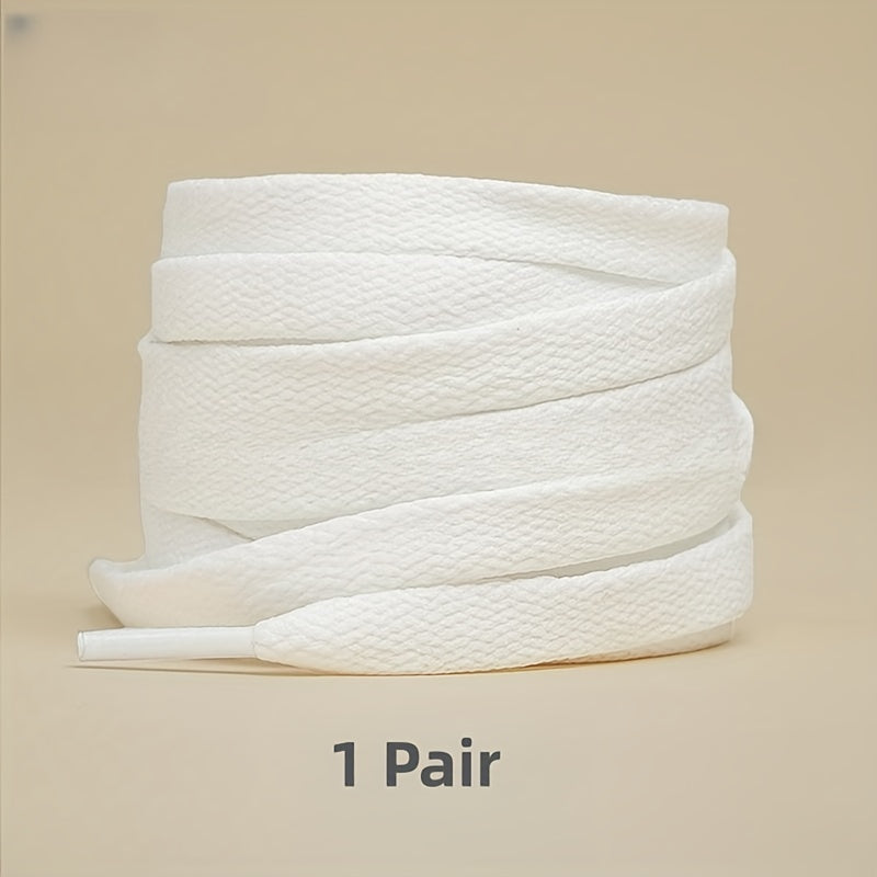 Unisex Canvas Flat Shoelaces Multi Color For Sneakers Sports Accessories