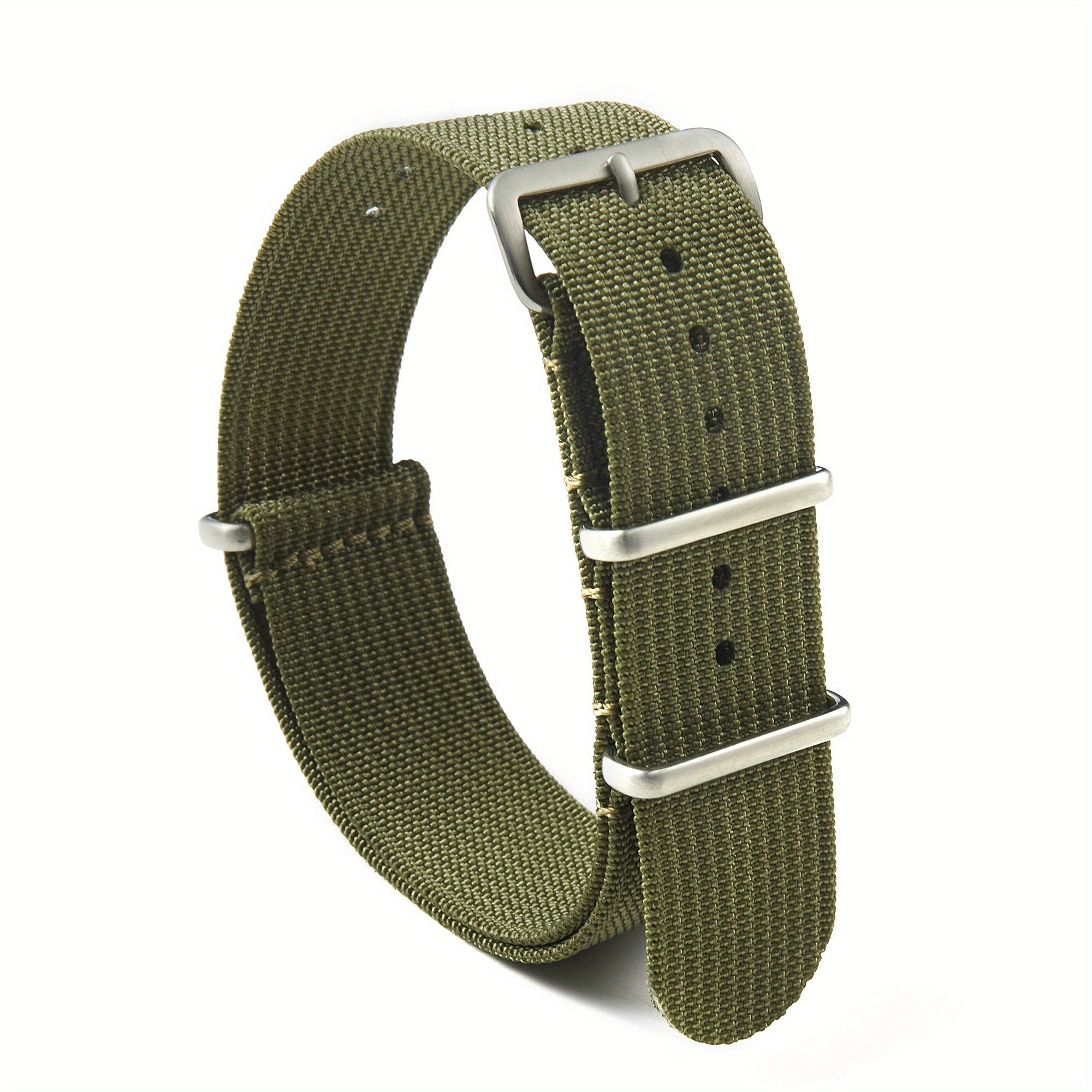 Nylon Watch Band with Stainless Steel Buckle 18mm 20mm 22mm for Men Women