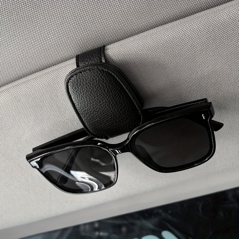 Universal Car Sun Visor Glasses Clip PVC Magnetic Eyewear Holder for Vehicle Interior