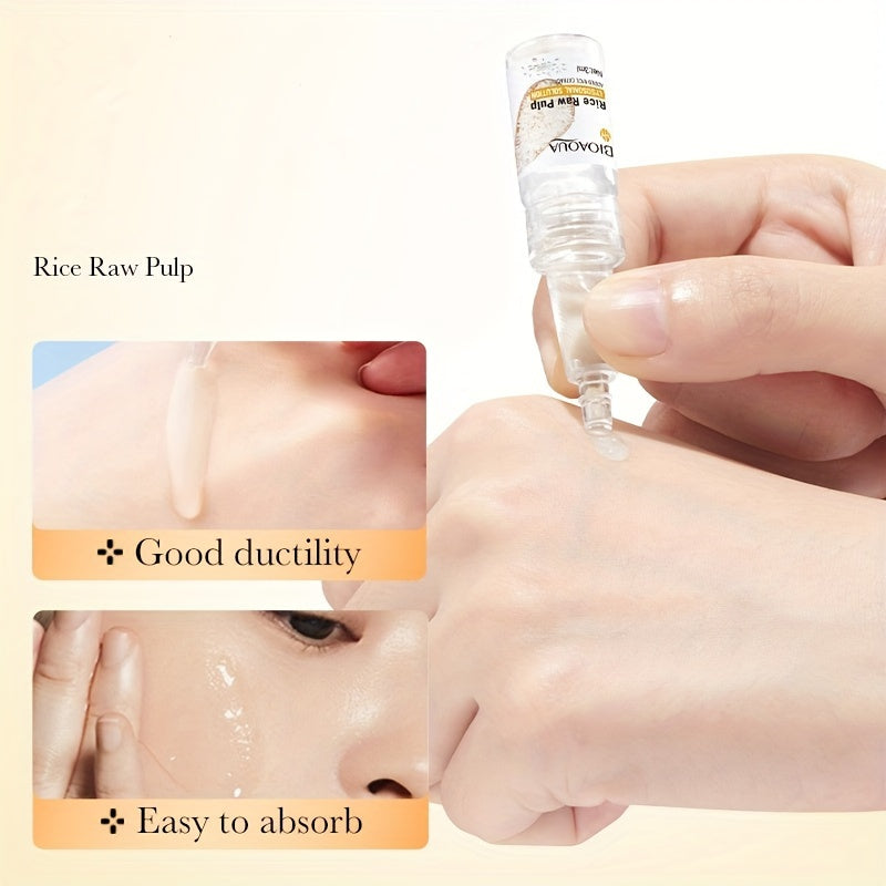 Moisturizing Facial Serum for All Skin Types with Rice Pulp Enzyme Hyaluronic Powder Lysozyme