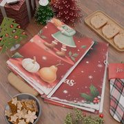 Set of 2 Christmas Kitchen Towels 18x26 Soft Festive Holiday Decor