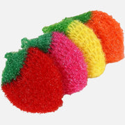 Festive 4-Piece Strawberry Kitchen Scrubbers Hand Wash Super Fine Fibers