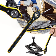 Heavy-Duty Steel Car Jack Ratchet Wrench Tire Repair Tool with 360° Rotation