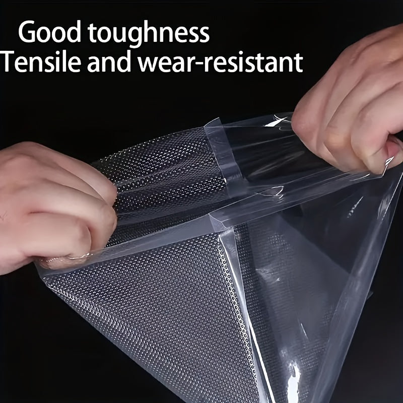Vacuum Sealer Bags 100 Pack Textured Transparent Food Storage for Kitchen