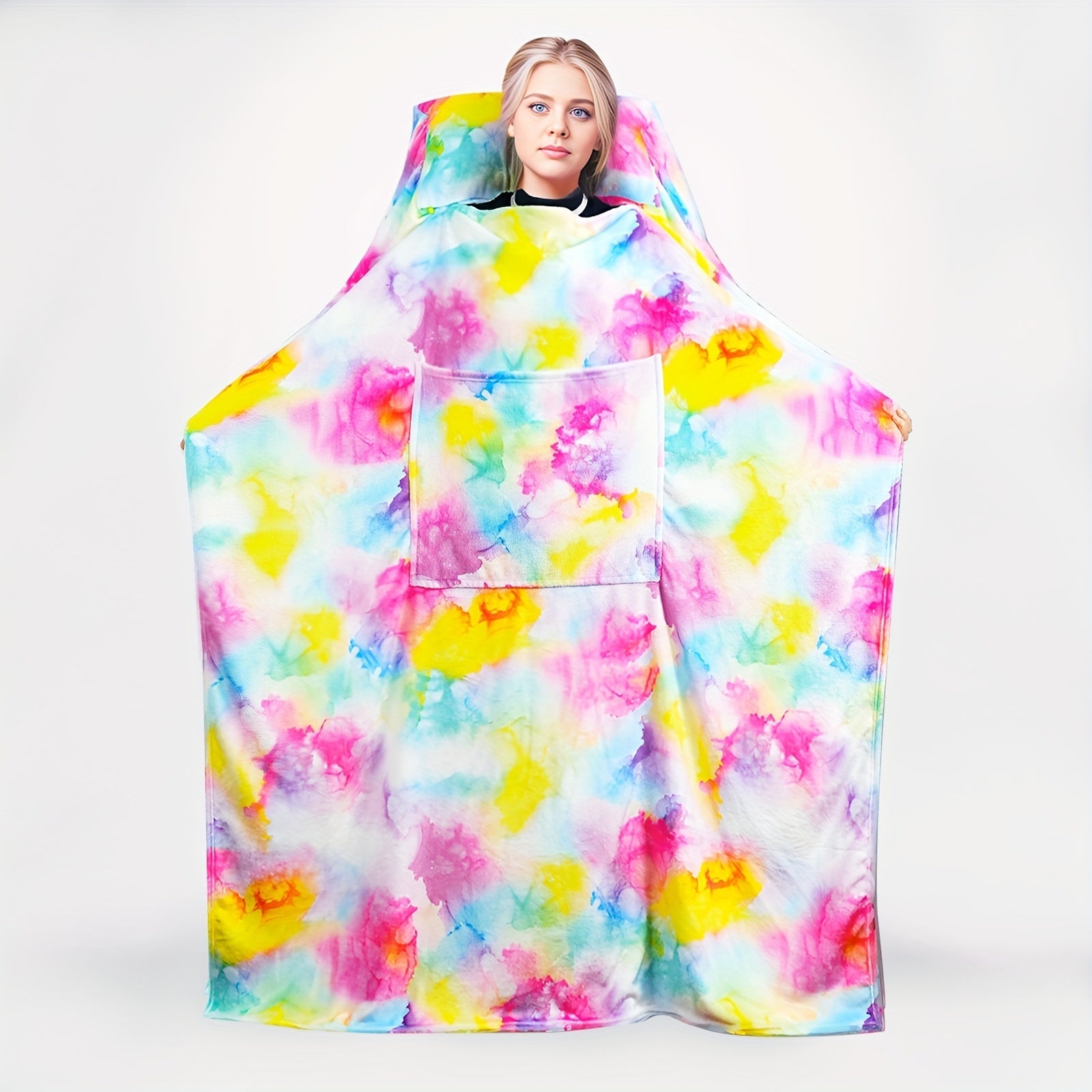 Kuchli yostiqli ko‘ylak bilan ko‘k Fleece yostiqli yostiq uchun o‘rindiq uchun va sayohat uchun