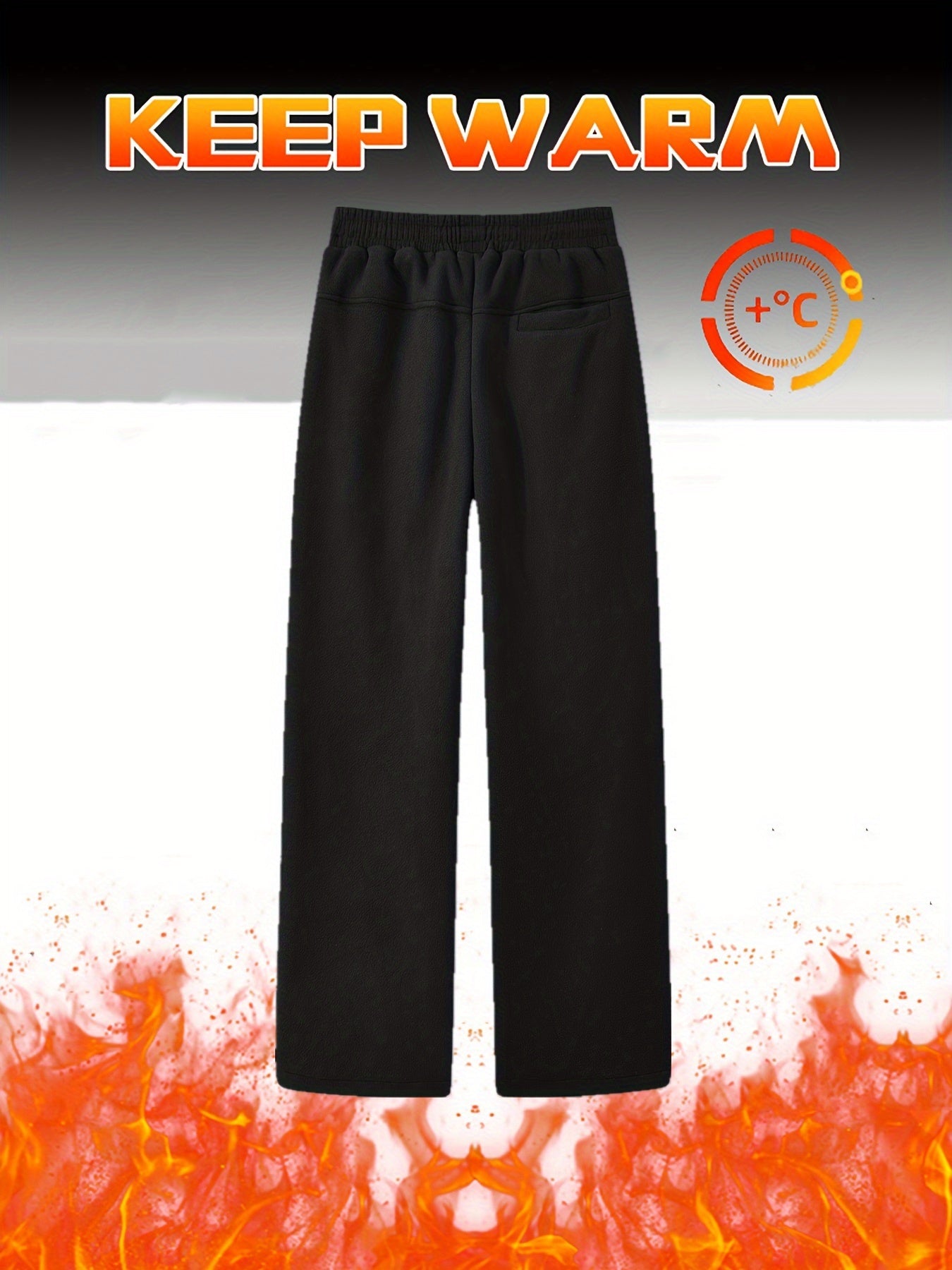 Pantalones jogger de felpa gris para hombre, con cremallera impermeable y bolsillos laterales, ropa casual de invierno para deportes