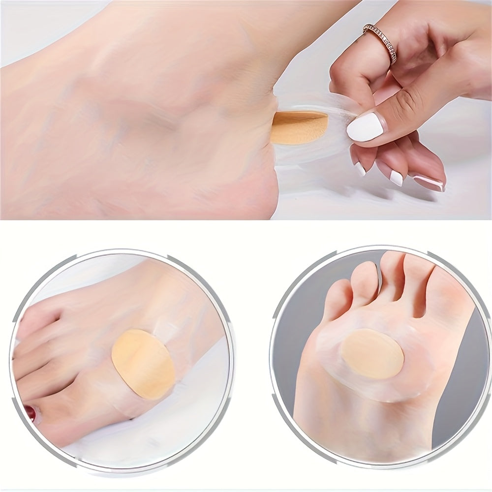 Women's Soft Plastic Shoe Inserts 50pcs Anti-Friction Heel & Toe Pads