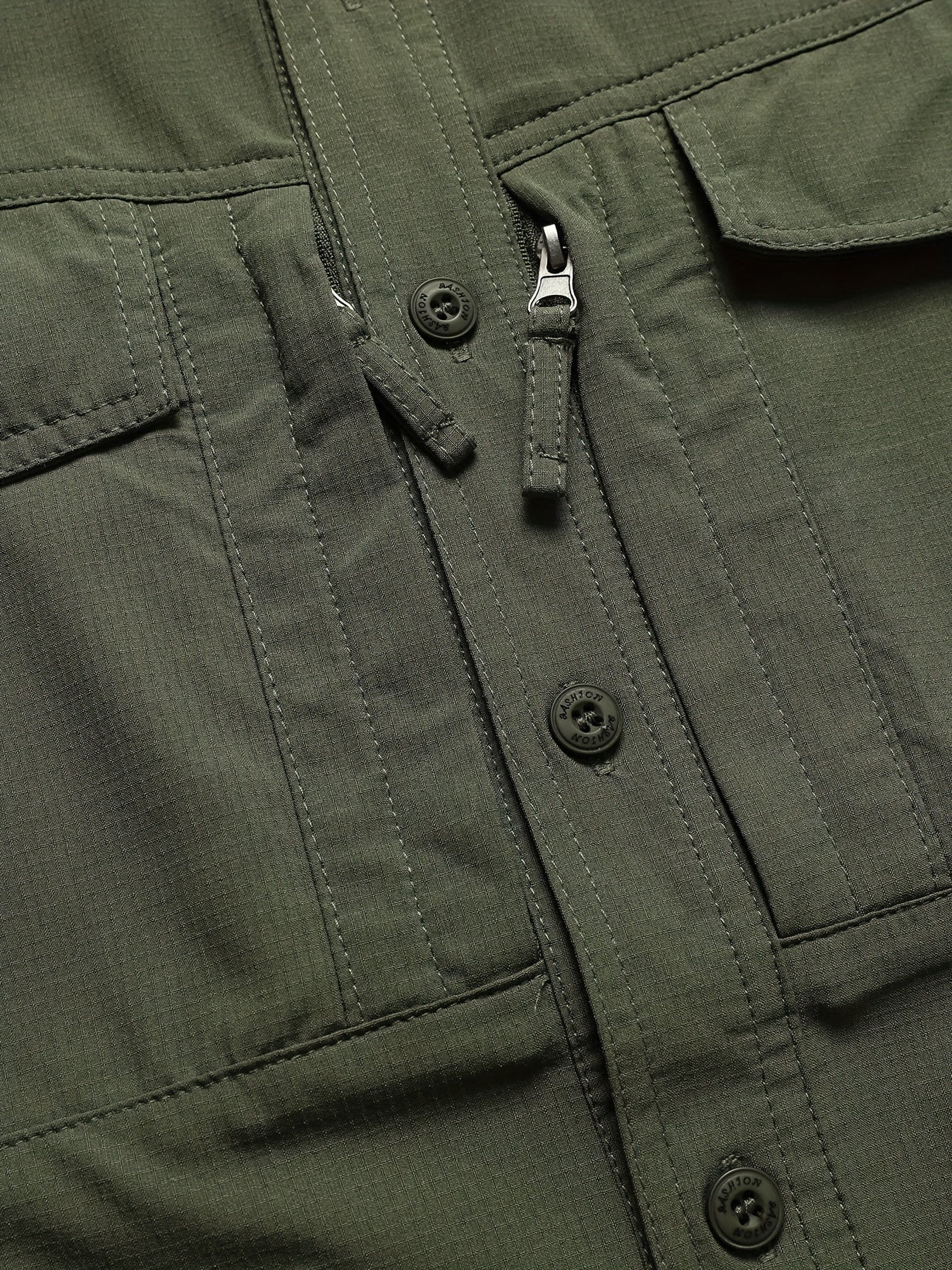 Men's Quick-Drying Combat Shirt with Ventilation Holes and Multiple Pockets