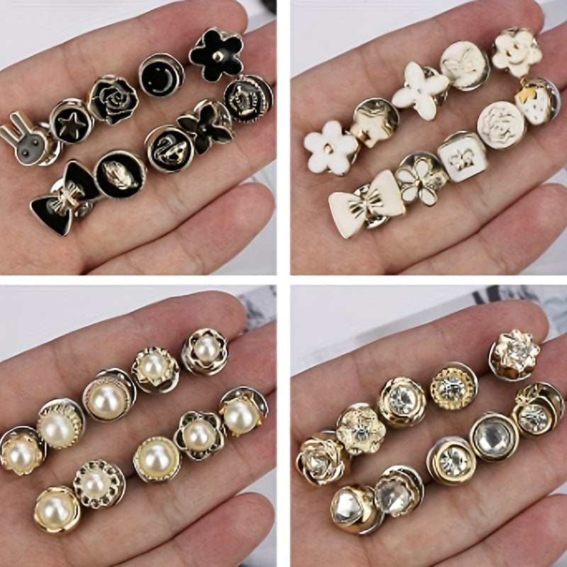 Set of 30 Minimalist Alloy Safety Pins for Clothing and Accessories