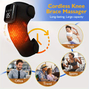 Wireless Heated Knee Massager with Vibration 3-in-1 Heating and Massage for Knee Shoulder Elbow