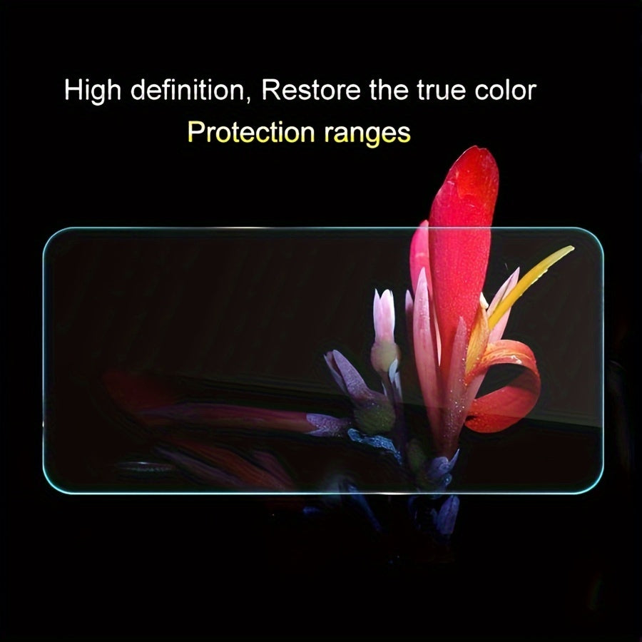 3-штуки защитных стекол из закаленного стекла для серии Xiaomi Redmi Note с высоким разрешением, антиотпечатковым покрытием, устойчивым к разбитию и с закругленными краями