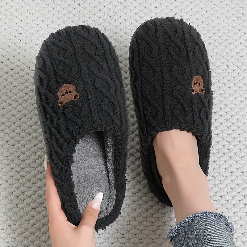 Ayollar Erkaklar uchun Kartaon O'rmon Oyoq kiyimlari Qattiq yopishmaydigan issiq qulay indoor shippaklar