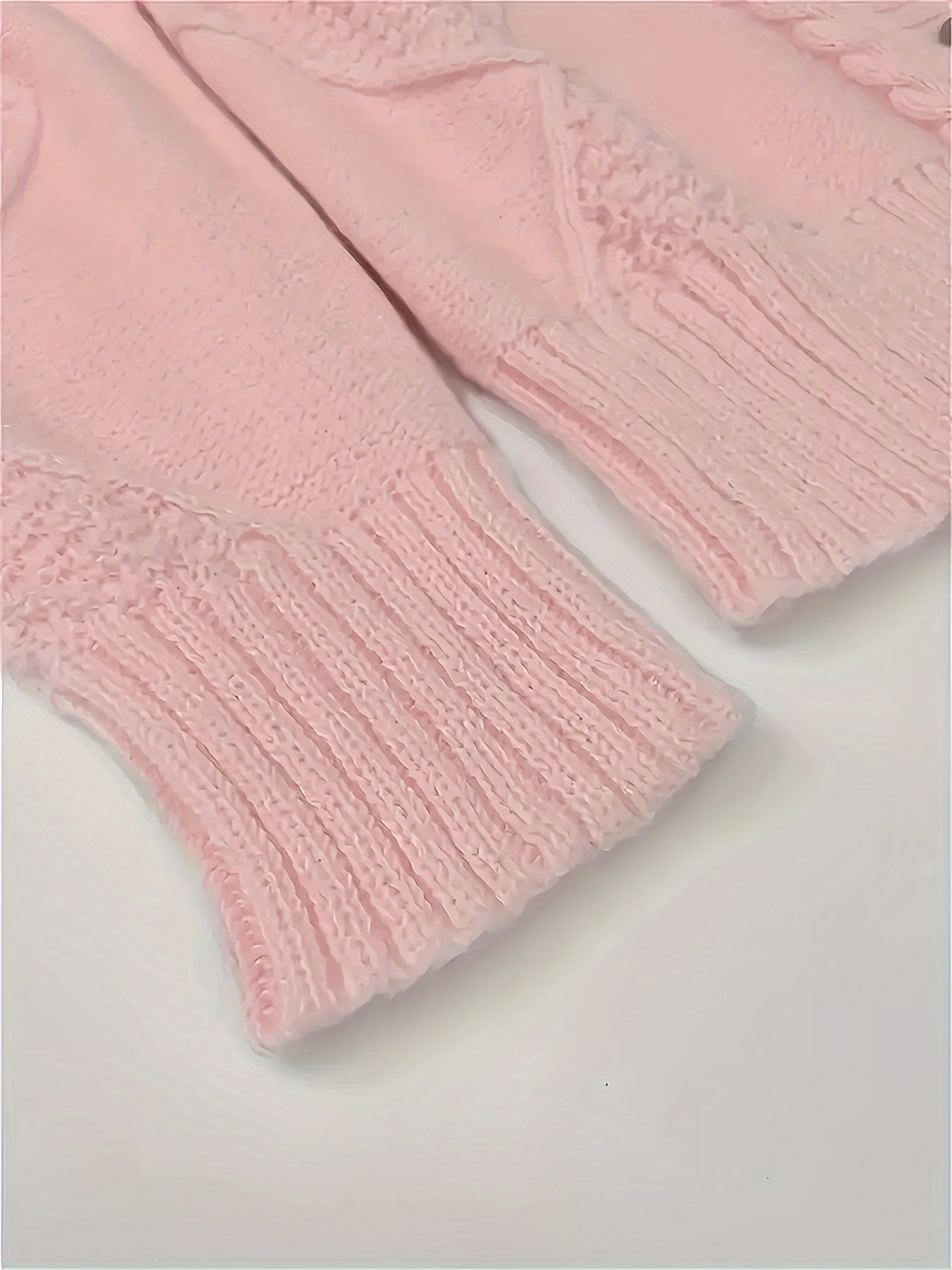 Women's V-Neck Knit Sweater Acrylic Solid Color Fall Winter