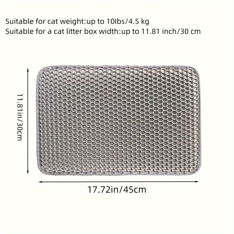 Double-Layer EVA Cat Litter Mat with Filter for Sand Control