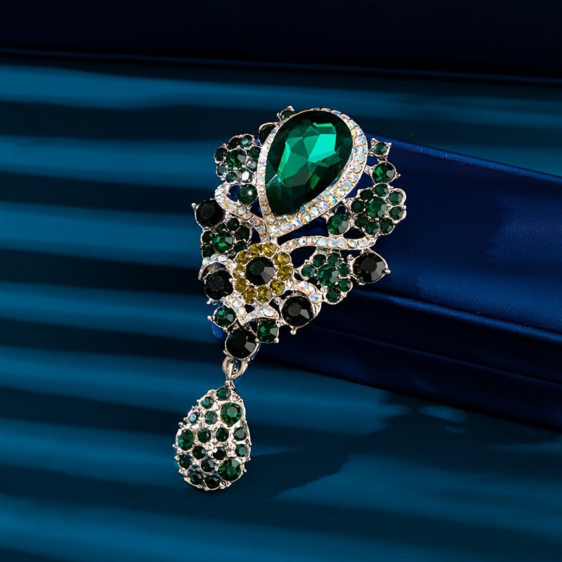 Zargarlik toshlari bilan bezatilgan nozik brosh - har qanday kiyimga zamonaviy va nafis qo'shimcha