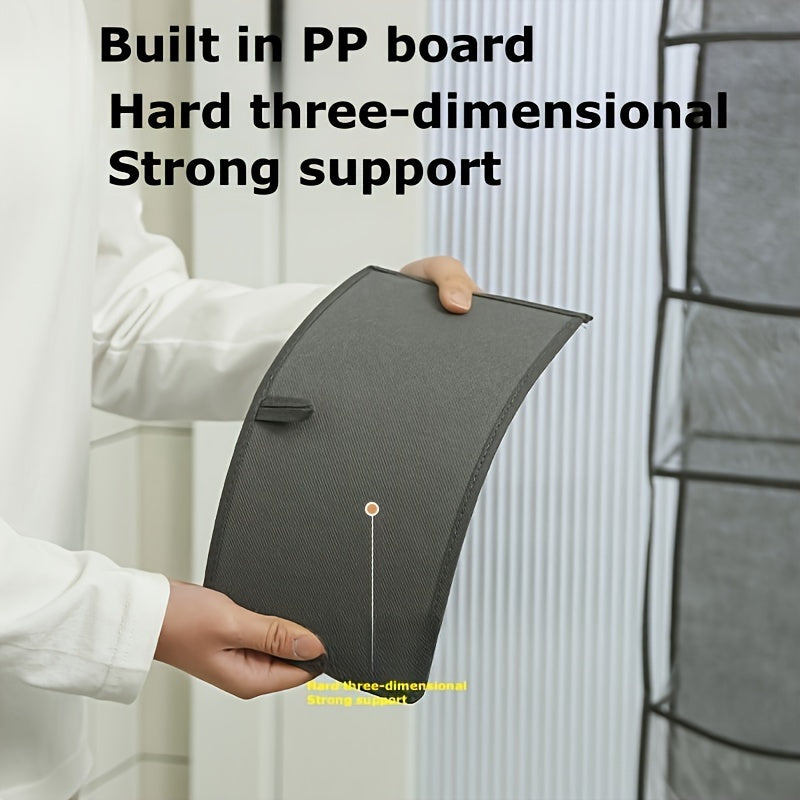 Hanging Organizer with 6 Tiers Transparent Pockets Foldable Fabric for Bedroom Bathroom Kitchen RV