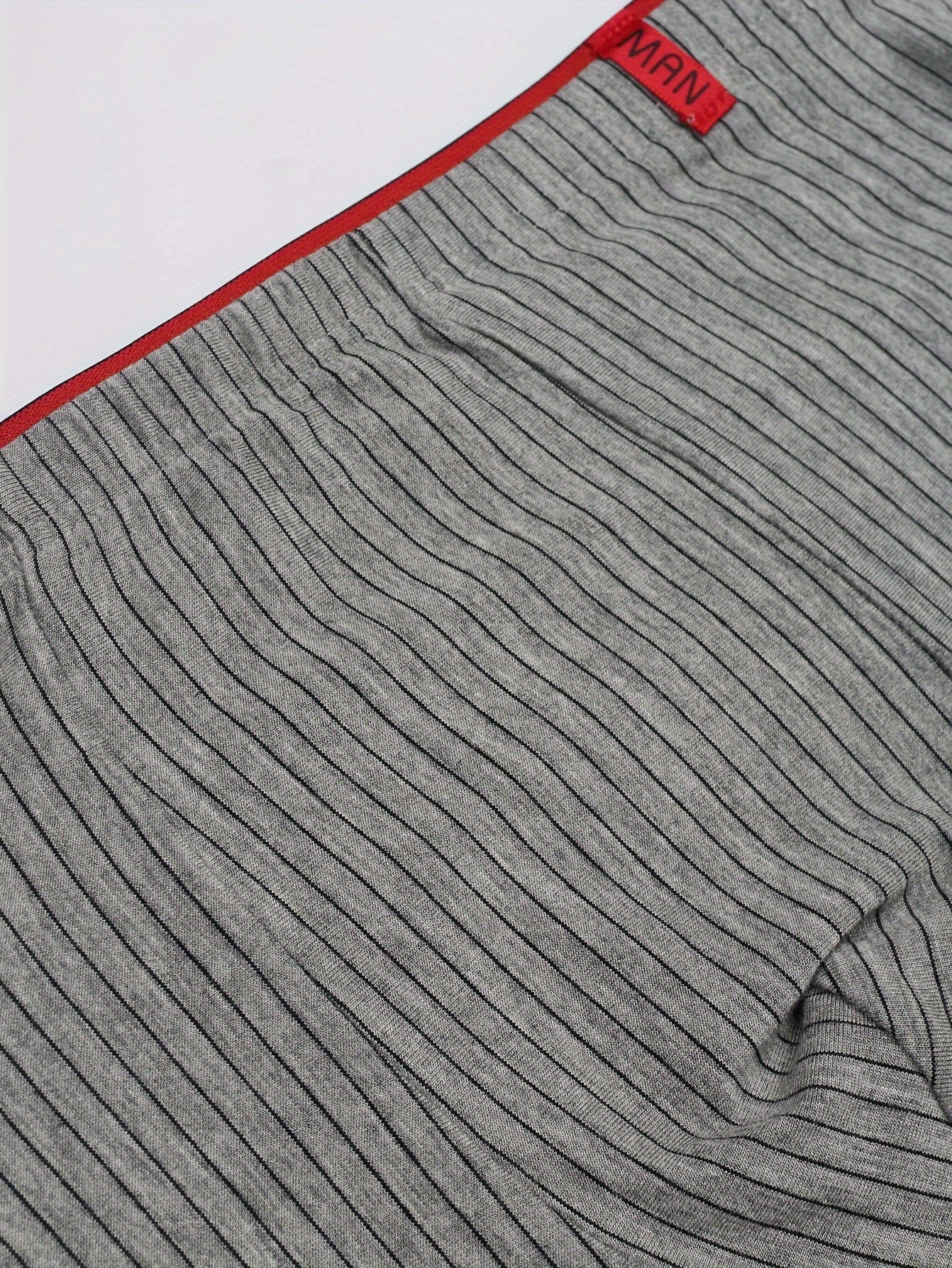 Men's Striped Boxer Briefs Breathable Comfortable Fit Elastic Waistband Pack of 8