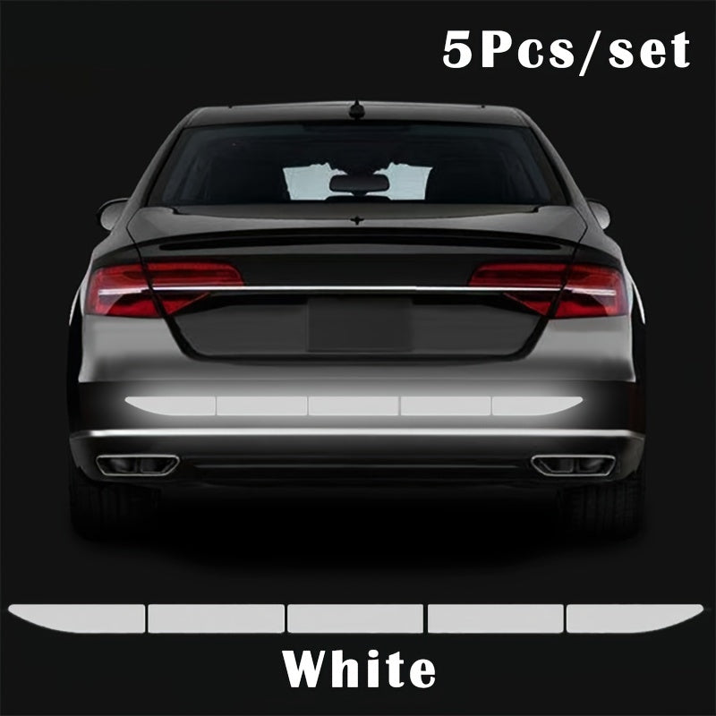 5Pcs Car Reflective Warning Stickers Rear Collision Prevention Safety Cover