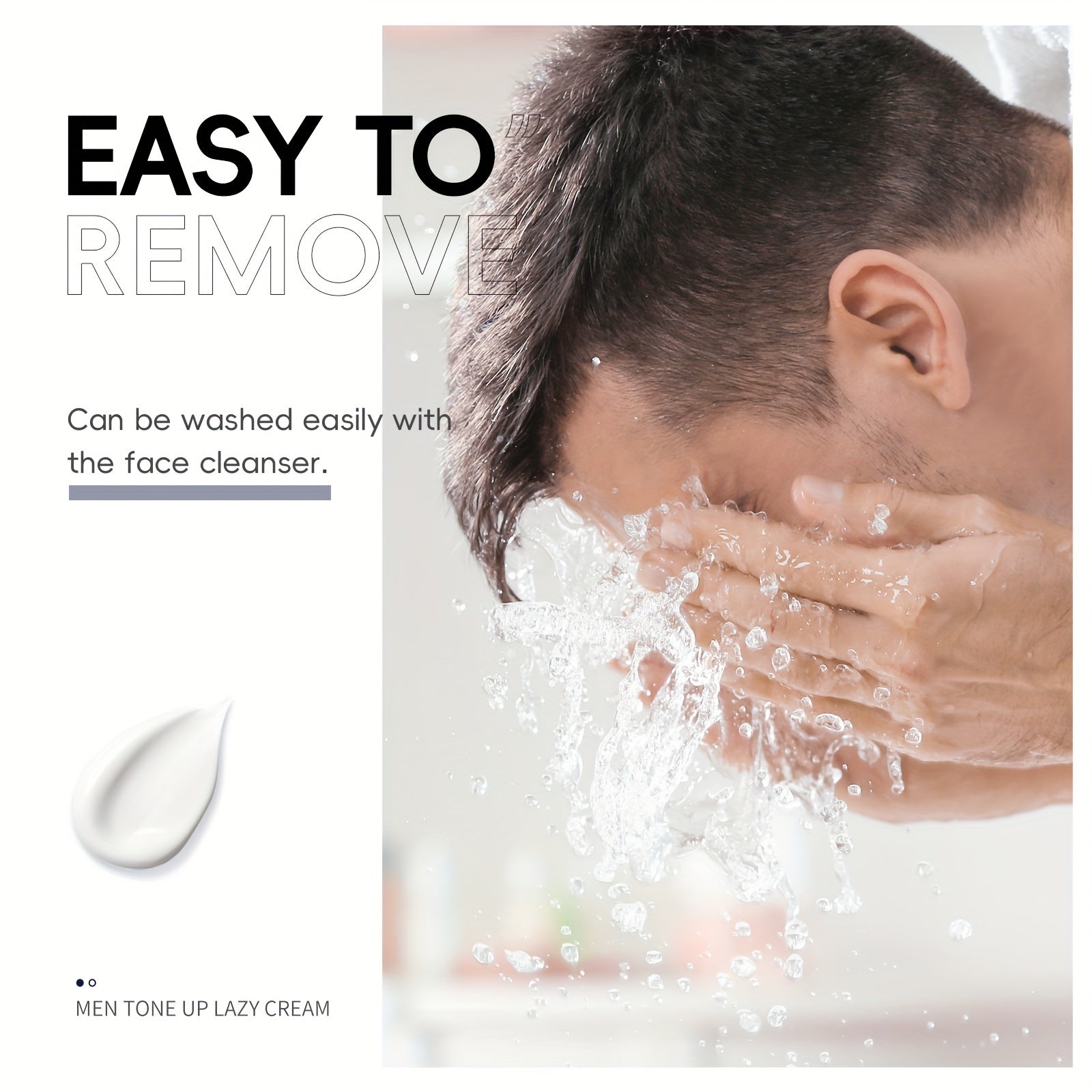 Мужской увлажняющий крем для лица с маслом ши, гиалуроновой кислотой, жемчужным порошком 1,76 унции