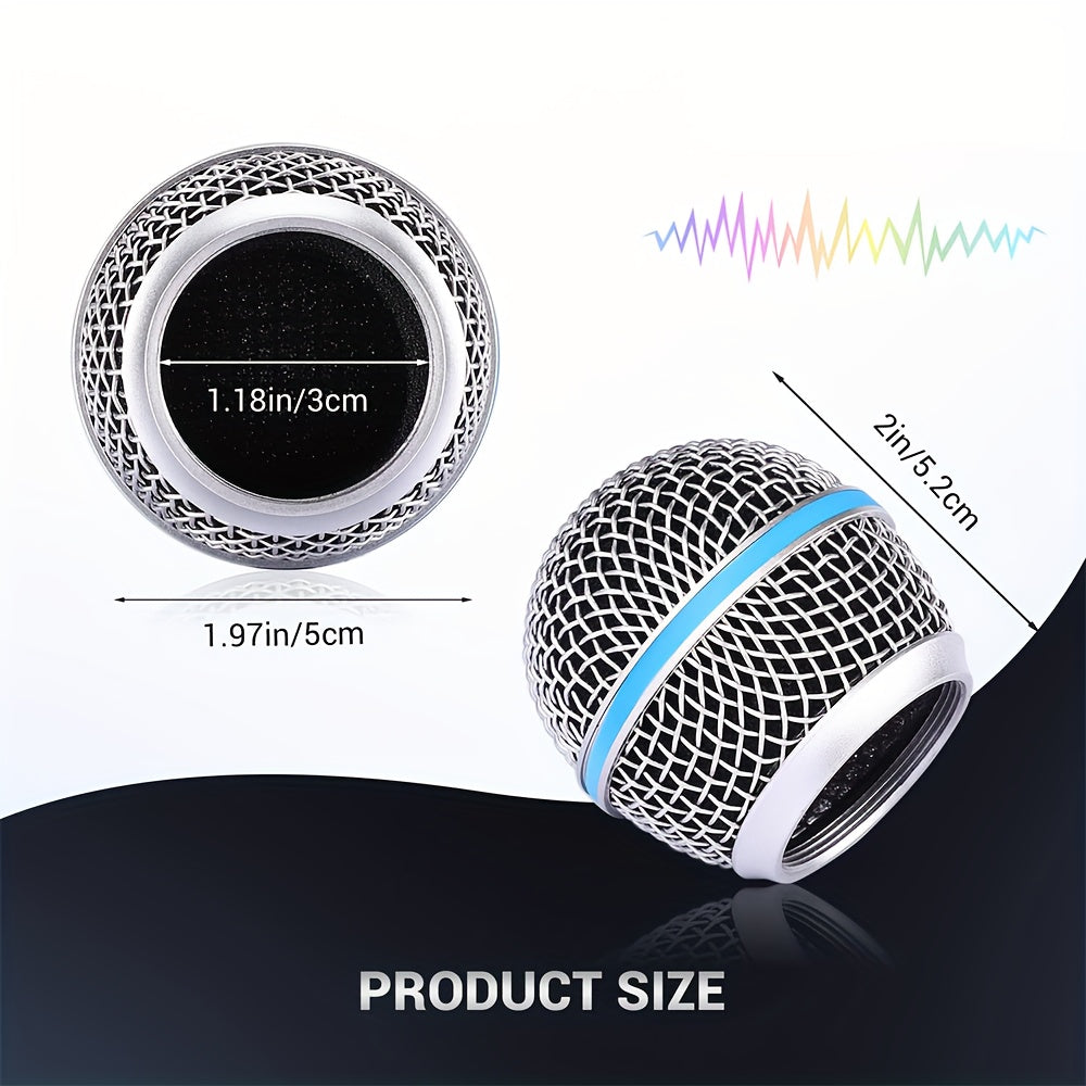 Metal Mesh Microphone Head Accessories for Shure Handheld Microphones Replacement Heads