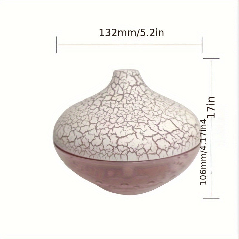 Yangi Crystal Running Light USB Havo Namlantgichi Aroma Diffuzori, 300Ml, Bir nechta Scenarilar uchun Mos, Rangli Atrof-muhit Yoritgichi, Jim Mist Gidratatsiya Qurilmasi, USB Quvvatlanadi. Batareyalar kiritilmagan.