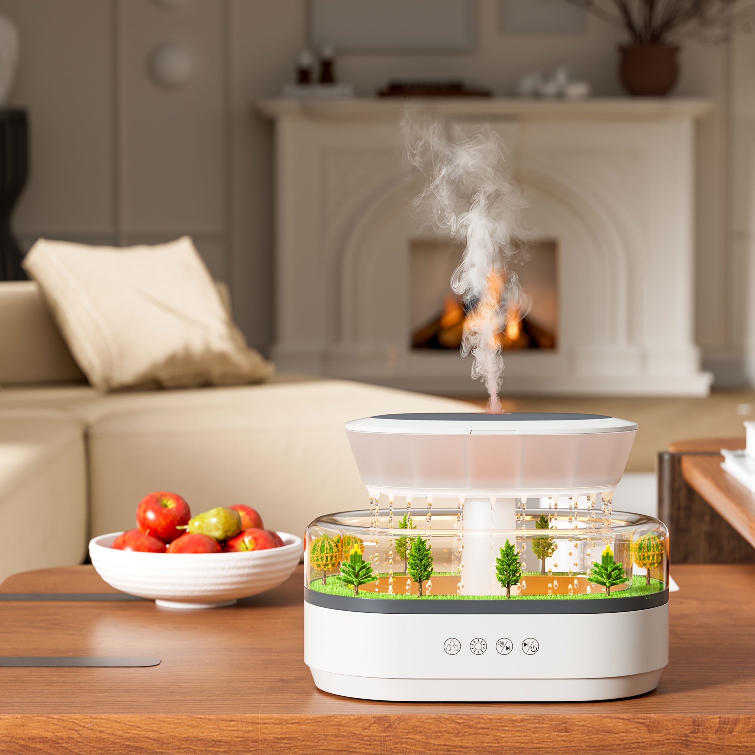 Home Decor Micro Landscape Diffuser with Gradient Light and Music Sync