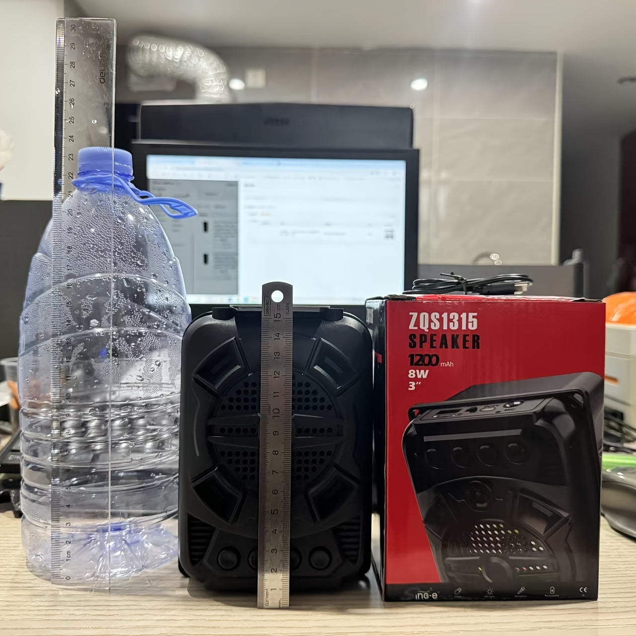 Portable Wireless Speaker with Super Bass LED Light Karaoke Phone Holder for Home Parties and Outdoor Use