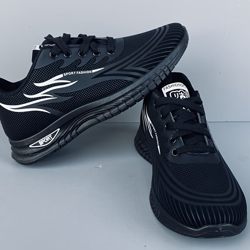 Men's Breathable Mesh Sneakers Non-Slip Rubber Sole Casual Running Shoes