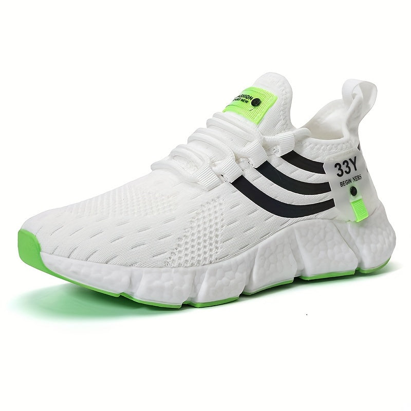 Ayollar uchun nafas oladigan knit platform sport poyafzallari, kundalik, bog‘lamli, sport kiyimlari, katta o‘lcham