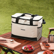 Gran bolsa térmica aislada para comida y bebidas, tote de PVC duradero