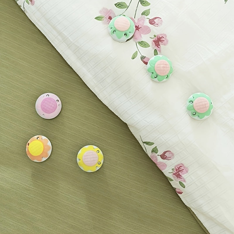 Pack of 6 Bed Sheet Clips, Non-Slip Mattress Sheet Holders for Bedding and Curtains