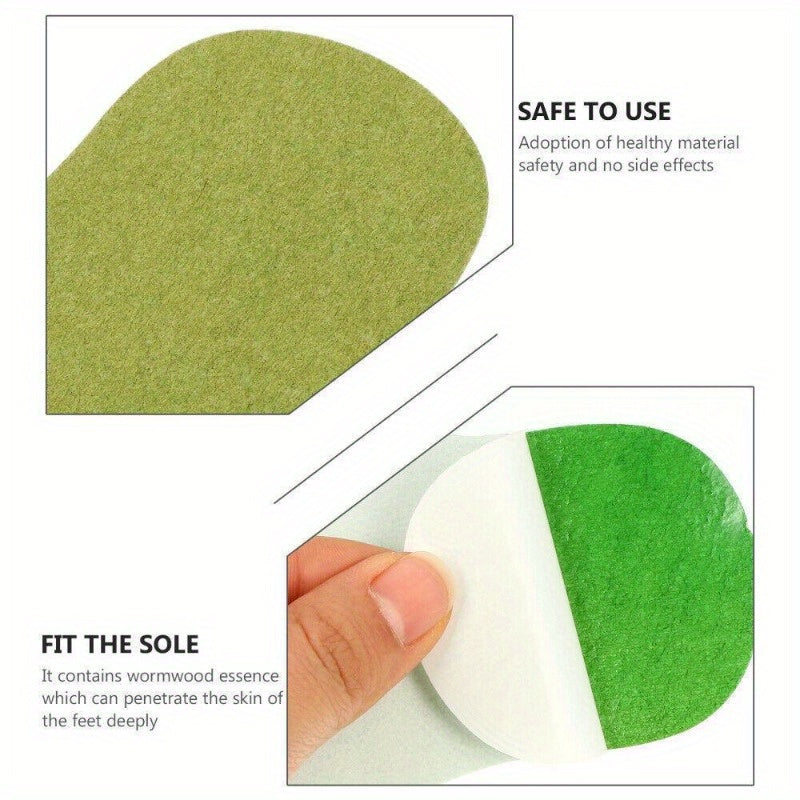 Herbal Foot Patches with Wormwood and Ginger Extract for Deep Acupoint Penetration Breathable Non-Woven Material 20 Pack