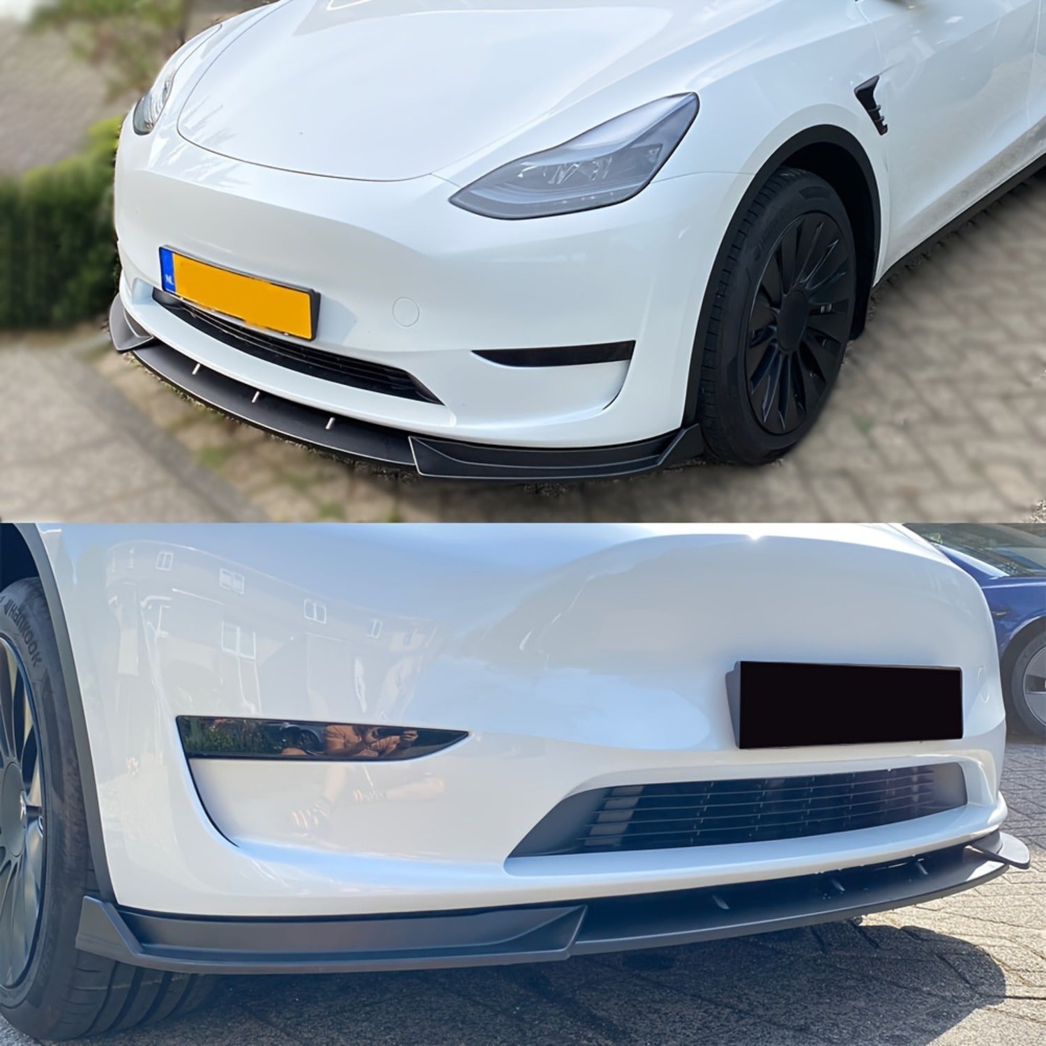 Tesla Model Y uchun orqa bumper lip guard, polishlangan PP styling aksessuarlar