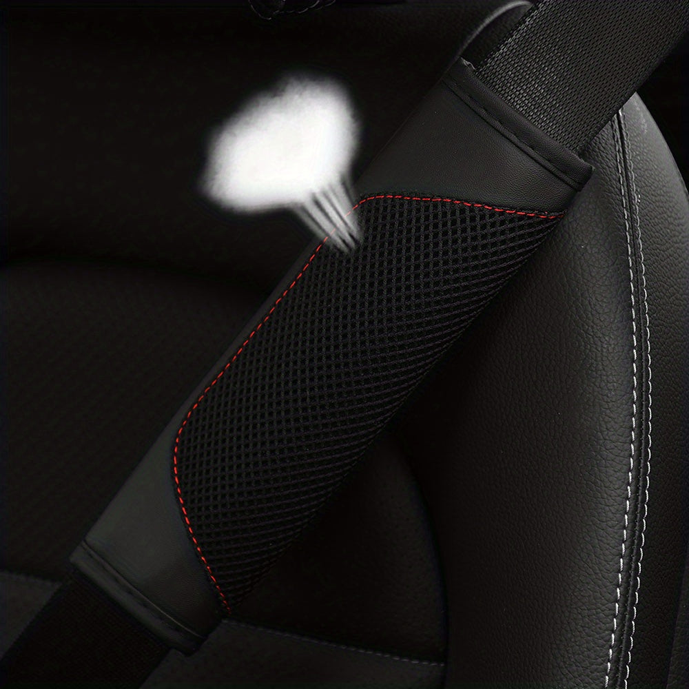 Women's Breathable Mesh Car Seat Belt Shoulder Cover Soft Comfortable Protector